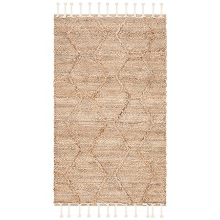 Safavieh 9 x 12 ft. Natural Fiber Hand Loomed Rectangle Area Rug, Natural NF108B-9